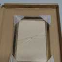 8x11 Picture Frame, Gold Aluminum Metal Photo Frames with HD Glass, Fits 7x9 with Mat or 8 x 11 without Mat, Display for Wall and Table