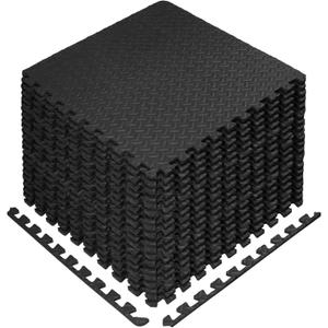 StillCool Puzzle Exercise Floor Mat, EVA Interlocking Foam Tiles Exercise Equipment Mat with Border - for Gyms, Yoga, Outdoor Workout