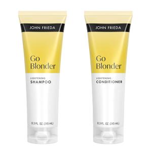 John Frieda Go Blonder Shampoo and Conditioner Set, Gradually Lightens Blonde Color Up, For Natural or Color-Treated Hair, 8.3 oz, Pack of 2