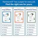 Hammermill, 122549, Premium Color Copy Cover, 100 Bright, 60lb, 8.5 x 11, 250/Pack, Sold As 1 Pack