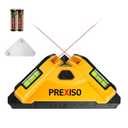 PREXISO Square Laser - 30Ft Flooring Laser Level, Tile Laser Line Projection, Angle 90° Magnetic Leveling Tool, Square Built-In 2 Bubble Vials With Wall Panel Stand for Installation, Construction