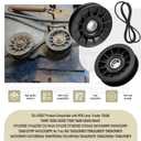 756-05024 V Idler Pulley & 756-05032 Flat Idler Pulley & 754-05027 (1/2" X 91") Tractor Drive Belt Compatible with Cub Cadet Mtd Gt50 Gt54 Lt42 Gt Xt1 Xt2 Zt1 Zt2