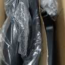 Drafting Chair Tall Office Chair Adjustable Swivel Rolling Mesh Height with Lumbar Support Arms Footrest Mid Back for Adults Standing Desk Drafting Stool (Black)