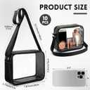 Abbylike 5/10/20 Pcs Clear Crossbody Bag Bulk Stadium Bag Adjustable Strap Transparent Purse for Women Concert Sport Event