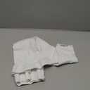 Truform 20-30 mmHg Compression Stockings for Men and Women, Thigh High Length, Dot-Top, Open Toe, White, X-Large