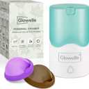 GLOWELLE Menstrual Disc and Sterilizer Set, Mini Period Disc/Cup Steamer Cleaner with 2 Soft Reusable Menstrual Discs-Tampon, Pad, and Cup Alternative for Women, Travel-Friendly