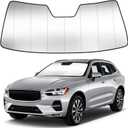 Windshield Sun Shade Custom Fit for Volvo XC60 2018-2026 | Foldable, Thick Window Sunshade, Block Heat 99% UV Rays, Sun Visor Keep Cooler, Car Accessories