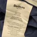 Bedsure 100% Washed Cotton Duvet Cover Oversized King Size - Navy Minimalist Bedding Set Linen Like - PureWoven Plain Simple & Soft Comforter Cover for All Seasons (Navy, Oversized King, 120"x98")