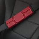Seat Belt Cover Pad, Cute Kawaii Animal Capybara Seatbelt Covers Soft Seatbelt Cushion, Car Seat Strap Pads Red