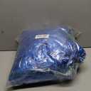 Blue Backdrop Wavy Tinsel Foil Fringe Curtains for Parties Sparkle Metallic Wavy Blue Birthday Decorations for Streamers Party Decorations Photo Booth Props Birthday Ocean Party Decor Supplies (10 Pack)