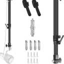 Photography Studio 30" Ceiling Wall Mount with 1/4" 3/8" Adapter, Camera Wall Mount Boom Arm Overhead Light Mounting for Photo Video Softbox,LED Ring Light,Monolight
