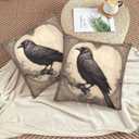 2 x Bird Throw Pillow Covers 18 X 18 Inch Set of 2 Pillow Cases Decoration Cushion Cover for Sofa Bedroom Living Room Outdoor (Bird, 18"x18")