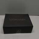 LOOPCHARM Womens Closed Pointed Toe Heels with Bow Low Chunky Block Heel Ankle Strap D'Orsay Pumps Bridal Wedding Dress Shoes, Size 9