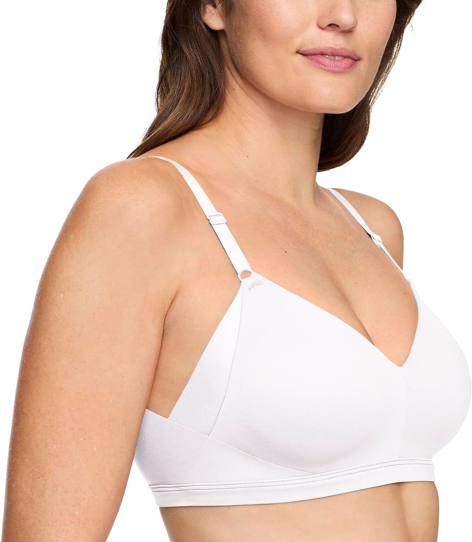 Warner's Womens No Side Effects Underarm and Back-Smoothing Comfort Wireless Lift T-Shirt Bra Rn2231aT-Shirt Bra (X-Large)