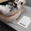 Vanity Chair with Cat Back,Armless Desk Chair Cute Small Office Chair,Teddy Fabric Computer Chair with Adjustable Height,120Tilting,Rolling,Swivel for Vanity,Kids Room,Office,Bedroom Pink