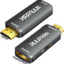 HDMI to DisplayPort Adapter (4K@60Hz,2K/1080P@120Hz) Uni-Directional Active HDMI 2.0 (Source) to DP (1.2) Display Converter,Male to Female Adapter for Monitor,Laptop,AMD,NVIDIA,PS5,Xbox, HDTV, 1 Pack