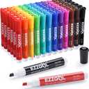 Dry Erase Markers Bulk, 72 Pack, 12 Colors Whiteboard Markers, Chisel Tip Dry Erase Markers Perfect for Writing on Dry Erase Whiteboard Mirror Glass for School, Office or Home