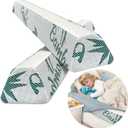 Baby Bed Bumpers for Toddlers, Foam Bed Guard Rail for Kids Bed Twin Full Queen King Size Bed, 2 Pack