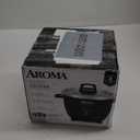 Aroma Housewares Select Stainless Rice Cooker & Warmer with Uncoated Inner Pot, 3-Cup(uncooked)/6-Cup(cooked)/ 1.2Qt, ARC-753SGB, Black