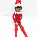 World's Smallest Elf on The Shelf Bundle Boy Dark Skin - Less than 4 Inches Tall 1 Pack