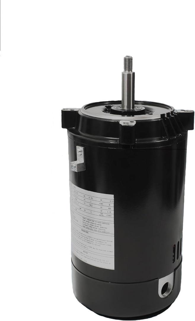 UST1072 Swimming Pool Pump Motor, Compatible with Hayward Super, Super II, Max Flow Pumps, 3/4HP, 115/230V, C-Face Pool Motor for Most Pool Pumps Requiring Round Flange Motors