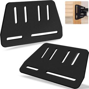 2Pcs Heavy Duty Bed Frame Adapter/Connector Plate for Head board, Bed Frame Brackets Adapter for Headboard