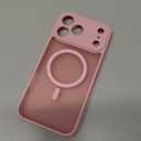 MOCCA Magnetic for iPhone 17 Pro Max Case, (Compatible with Magsafe) (16FT Military Grade Protection) Full Camera Protection Anti-Fingerprint Slim Translucent Matte Phone Cover 6.9",Pink