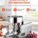 VBENLEM 110V Electric Tomato Strainer 370W Commercial Grade Tomato Milling Machine Stainless Steel Tomato Press and Strainer 90-160 Kg/H Pure Copper Motor Food Strainer and Sauce Maker