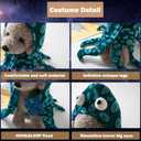 SEIS Dog Octopus Costume Funny Halloween Pet Hat Winter Cat Apparel Puppy Cap Clothes for Cats,  Dogs French Bulldog Chihuahua (S (Neck 11.8"-14.2"/30-36cm))