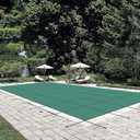 VEVOR Pool Safety Cover 18' x 36' Rectangle, Safety Pool Covers Green Mesh, Triple Stitched, MAX Strength Winter Safety Cover for Children & Pets