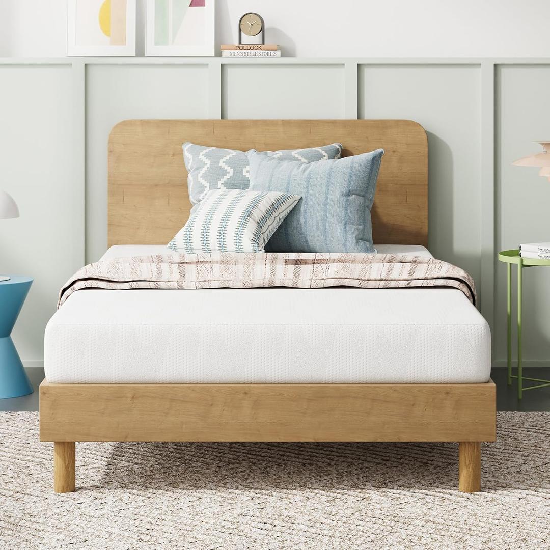 Novilla Twin Mattress for Kids, 5 Inch Twin Bed Mattresses in a Box, Gel Memory Foam Mattresses for Cooling Night Sleep, Pressure Relief, CertiPUR-US Certified