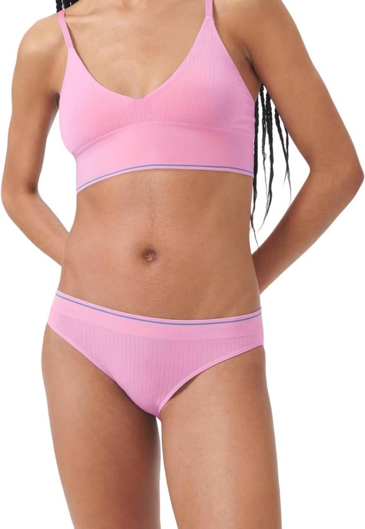 florence by mills Women's Low Rise Bikini (Hot Pink, XS)