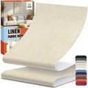 Linen Fabric Repair Tape 4.7x63 Inch, Self Adhesive Couch Patch Repair Fabric Tape for Furniture, Linen Patch Kit for Couch, Carpet, Upholstery, Chair, Sofa, Cushion, Bag (Dark Beige)