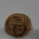 Messy Bun Hair Piece Human Hair, Human Hair Bun, Messy Bun Scrunchie Updo Hairpieces Donut, Real Hair Bun Wig, Hairpiece for Women Medium Brown Mixed Honey Blonde (5 Inch)