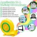 Bounce House Blower Air Blower for Bounce House Water Slide & InflatableIPX4 Waterproof, PP Shell, 110-120V with 4 StakesBullet-550W