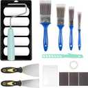 19 Piece Paint Roller Kit, 4 Inch Foam Small Paint Roller Paint Brushes Paint Trays Set, Wall Paint Supplies Kit Mini Rollers for Painting, Professional Paint Roller Brush Tray Set for House Painting