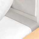 Mattress Extender, Bed Gap/Space Filler, Headboard Pillow Between Headboard and Mattress or Wall, High-Density Foam with Removable Cover Light Grey-Twin/Twin XL-39 * 2 * 6in