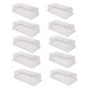 SUNPACK Sundome Plastic Multi-Vented Humidity Dome, Clear, 7" (Pack of 10) - Ideal for Greenhouses or Indoor Growing, Able to Adjust Humidity with Vents