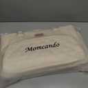 MOMCANDO Diaper Bag Tote with Dividers, Zipper, Top Cover and Strap, Larger Size with insulated storage bag - Beige