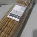 No Drill Cordless Bamboo Roman Shades, 23" W × 64" H, Highfield Teak