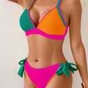 Aidonger Women's Bikini Set Shell Stitched Low Rise Two Piece Swimsuit Sexy (S)