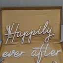 Happily Ever After Neon Sign Large, 42.5 Inch Neon Sign Wedding Happily Ever After with Remote Dimmer, Neon Lights for Bedroom, Wedding, Birthday, Bachelorette Party, Warm White