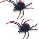 Robo Alive Crawling Spider Glow in The Dark (2 Pack) by ZURU Battery-Powered Robotic Interactive Electronic Spider Toy That Moves and Crawls, Prankst Toys for Boys, Kids, Teens