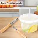 5 x Straw Puncher for Plastic Lids Lemonade, Hole Puncher for Plastic Lids, Lemonade Cup Lid Hole Puncher for Straw (2 Pack)