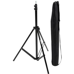 Amazon Basics Portable Aluminum Photography Light Stand Tripod with Case, 2.8-6.7 feet, Black