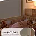 Cuttable Light Blocker for Window Shades and Blinds, Blackout TPE Side Tracks Light Blocking Strips, Durable Light Blocker for Blinds, Window Side Light Blocker for Bedroom (White, 72", 2PCS)