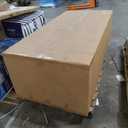 Casa AndreaMilano 3 Piece Microfiber and Faux Leather Sofa and Ottoman Set, 102" W, Grey, EXP002-3PC-GREY