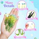 200pcs Baby Breath Artificial Flowers Bulk Mini Flowers for Decoration Scrapbook Supplies Reception Bouquet Accessories Home Garden Wedding Party Decor 3.74 Inch (Multiple Color)