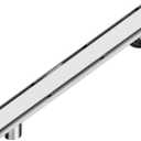 Neodrain 48-Inch Offset Linear Shower Drain with Tile Insert Grate Cover, Brushed 304 Stainless Steel Rectangle Side Outlet Shower Floor Drain, Adjustable Leveling Foot, Hair Strainer/Catcher