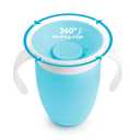 Munchkin Miracle 360 Sippy Cups for Age 6mo+, Spill Proof Toddler Cups with Handles, 7 oz, 1 Pack, Green, BPA Free